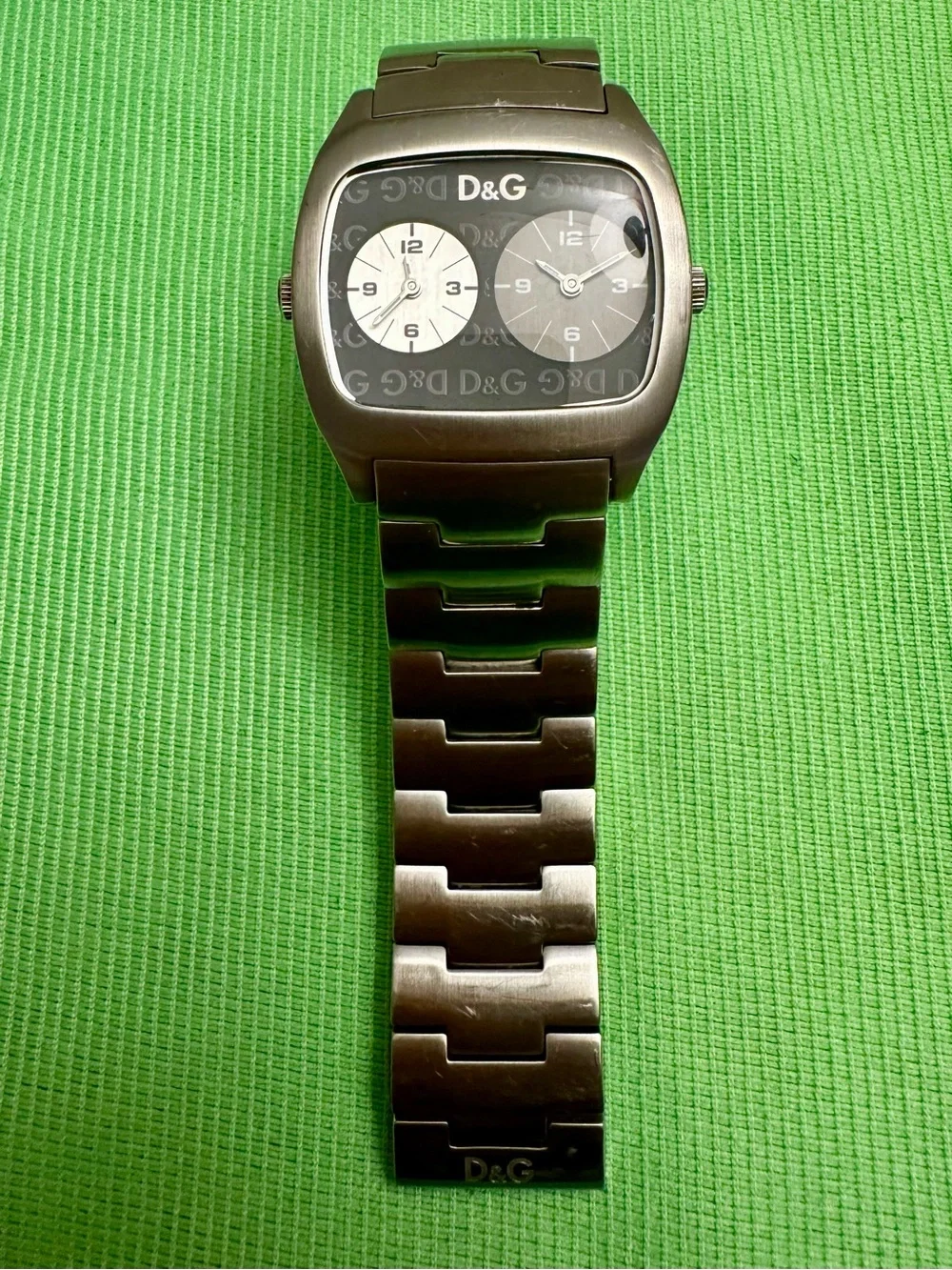D&G Dual-Time Stainless Steel Watch - Silver